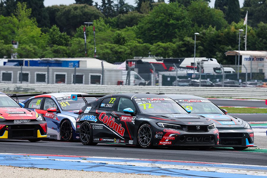 TCR rookie Ramiro Zago made an impressive debut in Misano